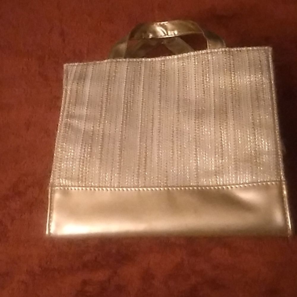 Small  Gold Tote Bag